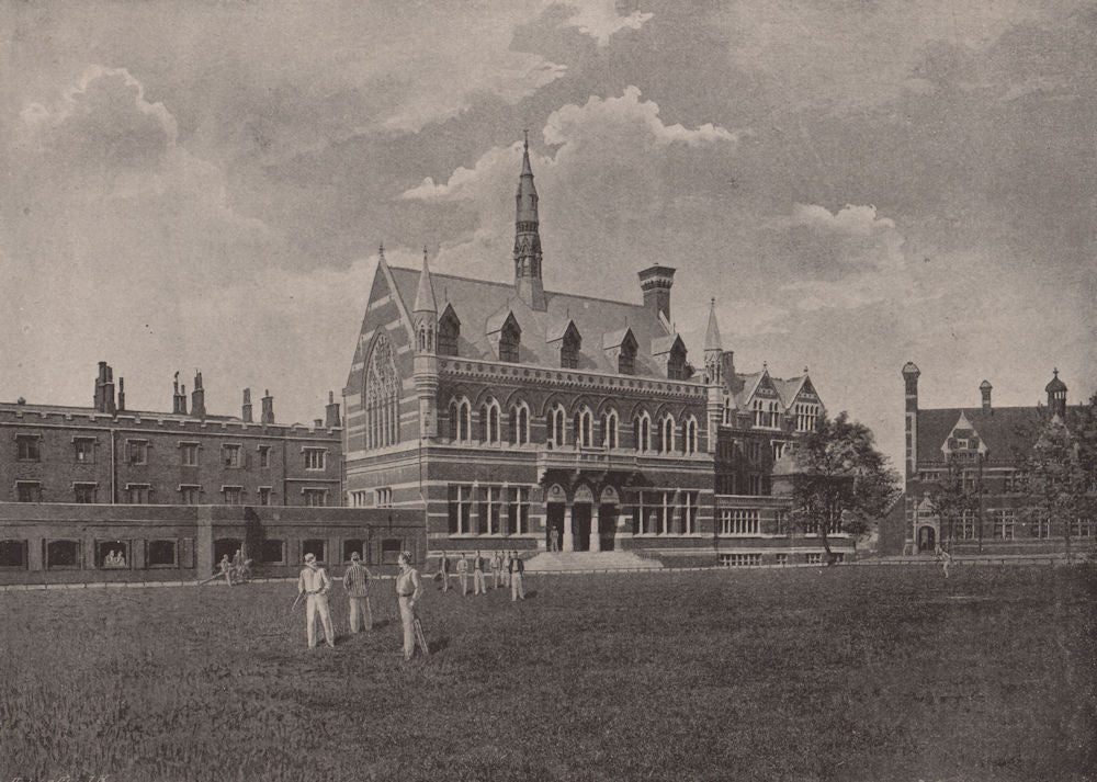 Merchant Taylors' School. London. Education 1896 old antique print picture